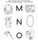 Preschool Alphabet MNO
